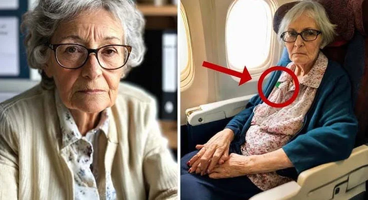 Elder Woman in Business Class